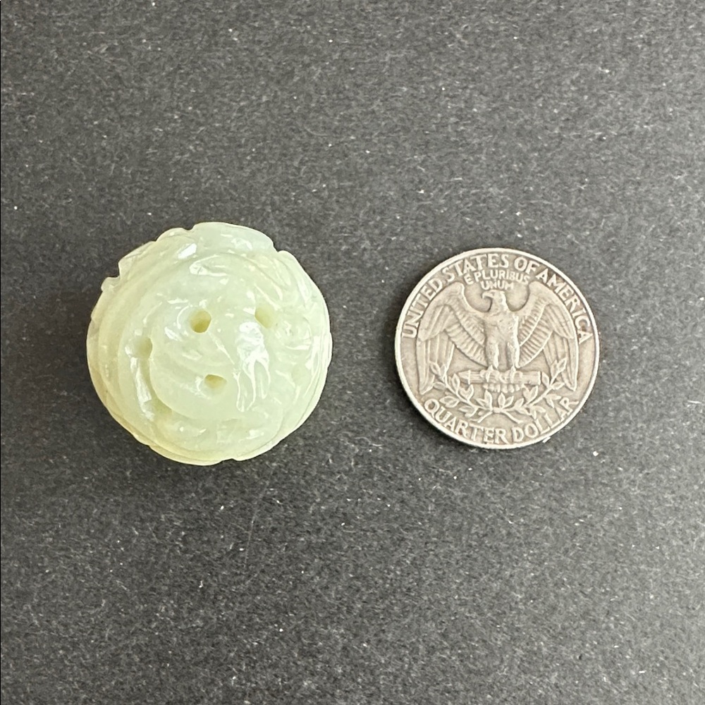 RARE Vintage Large Chinese Carved Bead
